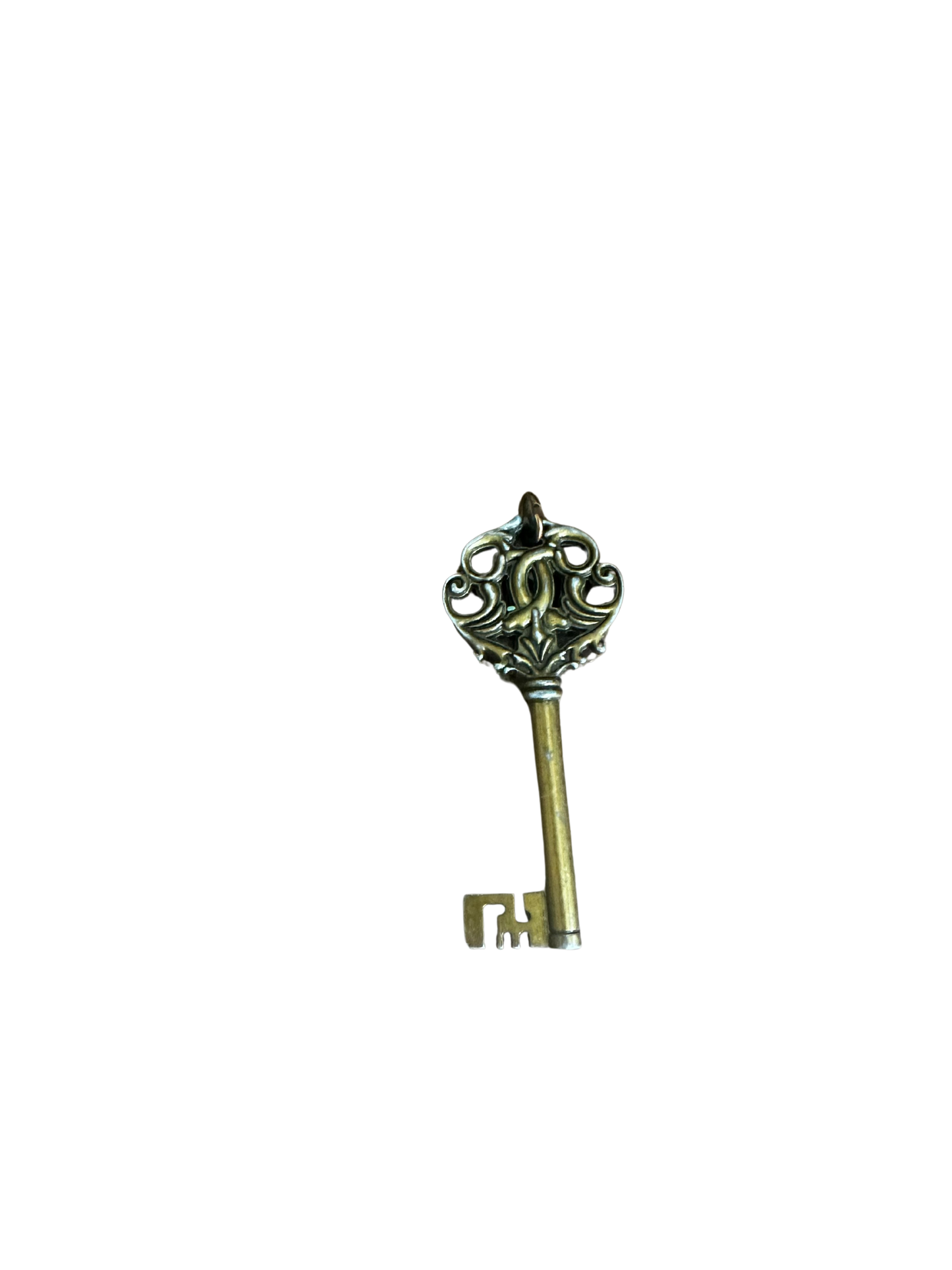 Vintage Ornate Gold and Silver Key