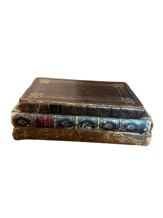 Set of Three 19th C Books (Paul and Virginia 1819, The Abbe Constantin 1894, Les Nuits Attiques d'Aulu-Gelle 1830)