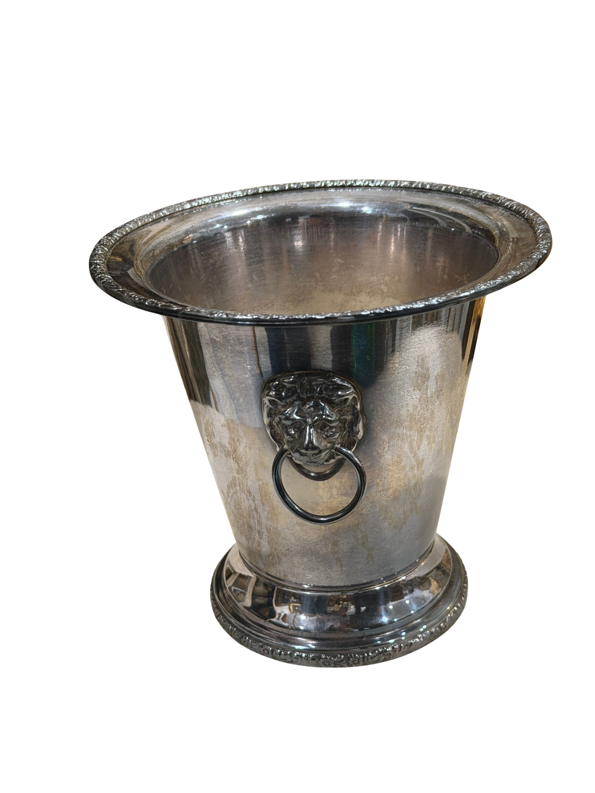 Argentine Silver-Plated Lion's Head Ice Bucket