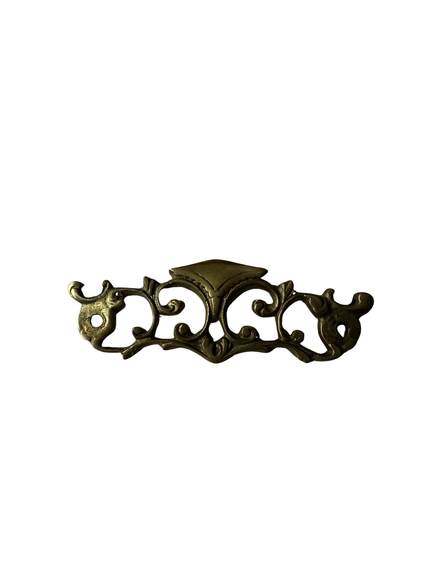 19th Century Rococo Revival Brass Furniture Applique