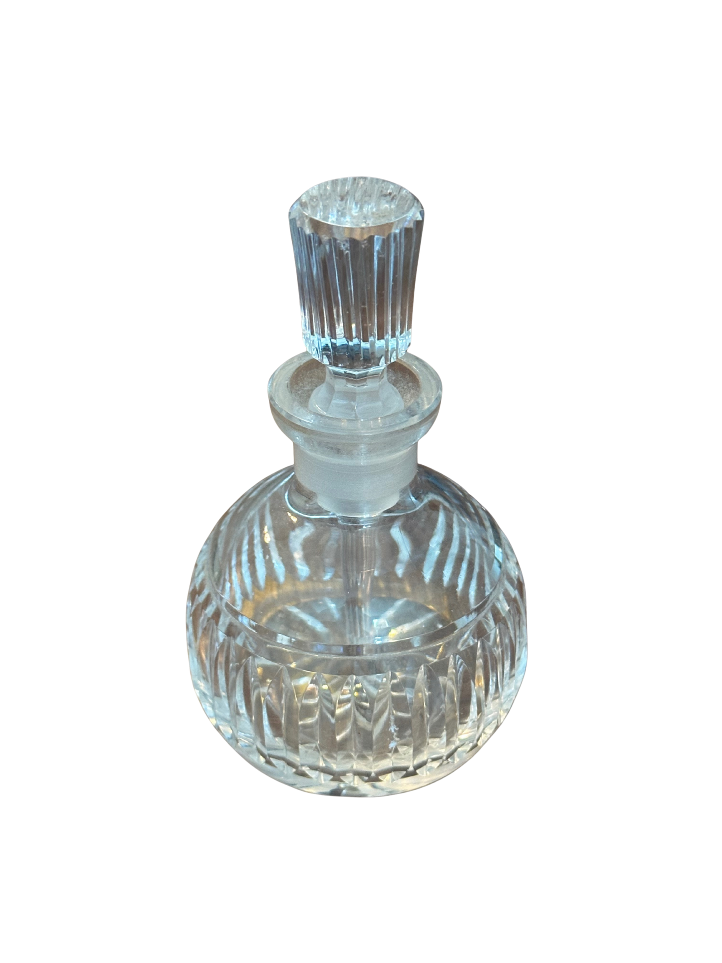 Crystal Perfume Bottle with Full Length Stopper