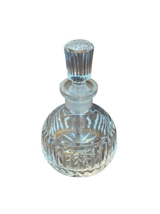 Crystal Perfume Bottle with Full Length Stopper
