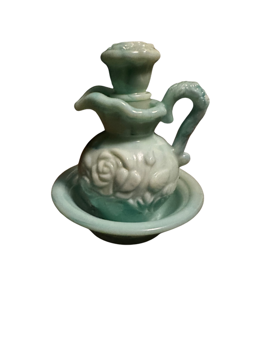 Vintage Avon Moonwind Bath Oil Pitcher and Basin