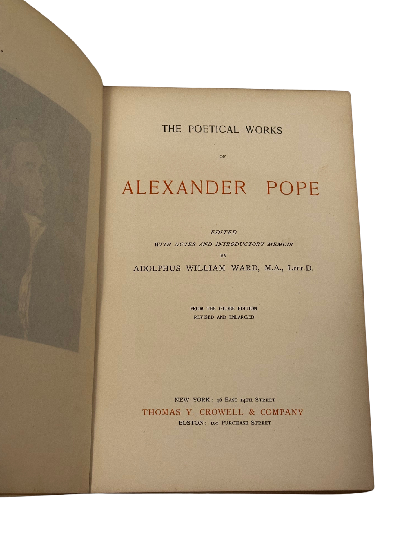 "Pope's Poetical Works" Edited by Adolphus William Ward (Late 19th C)