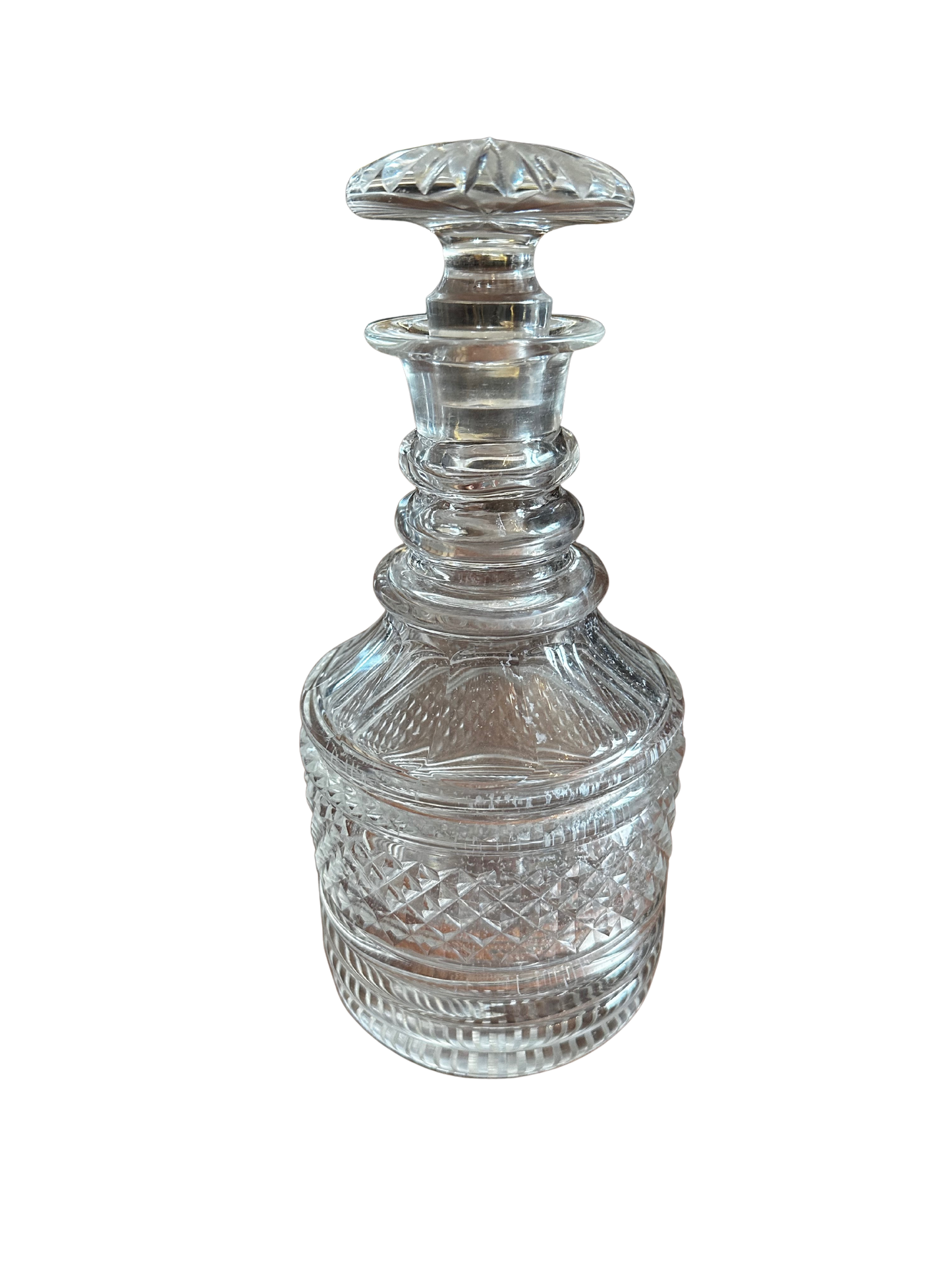 Czech Slovakian Vintage Glass Decanter