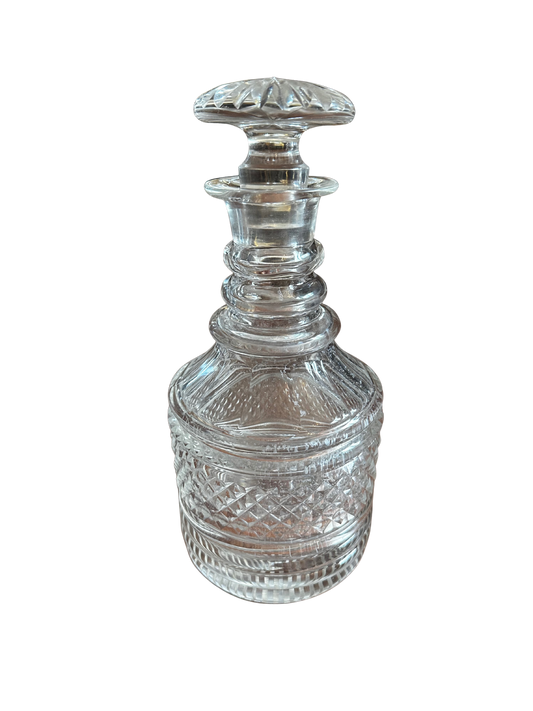 Czech Slovakian Vintage Glass Decanter