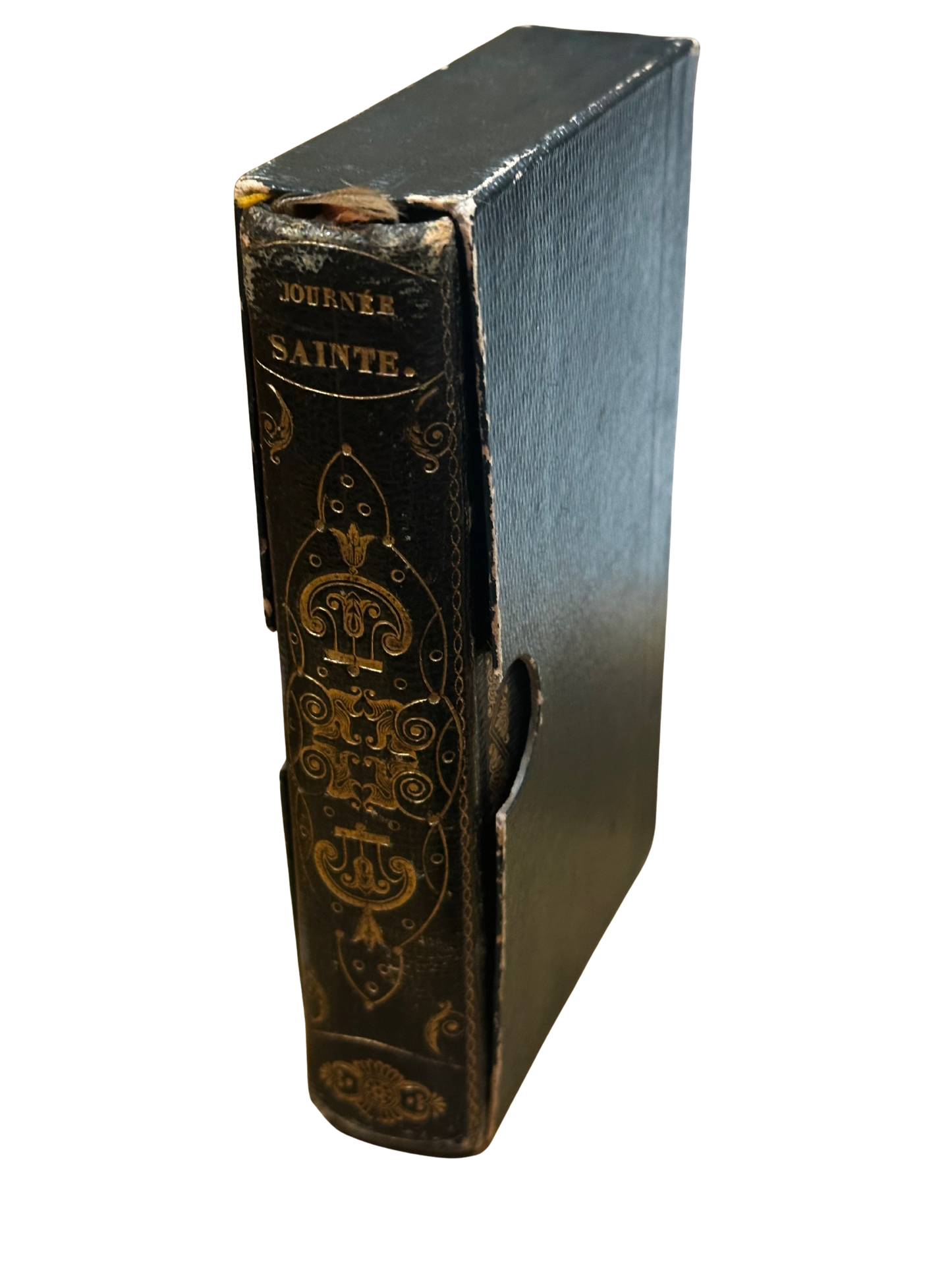 Antique 18th C Journee Sainte - French Devotion Book (Green Leather)