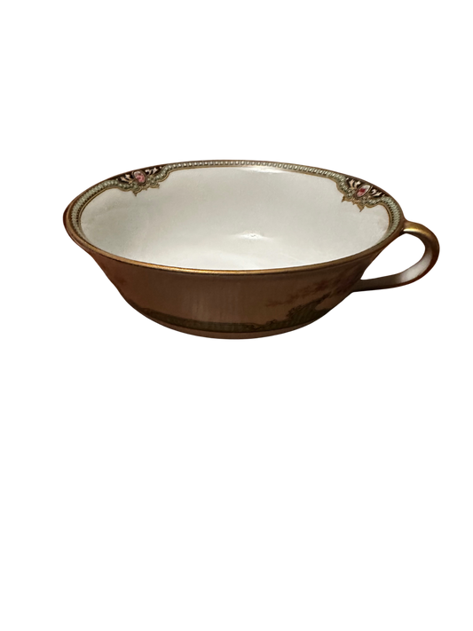 Noritake Made in Japan Floreal Design Bowl with Double Handles