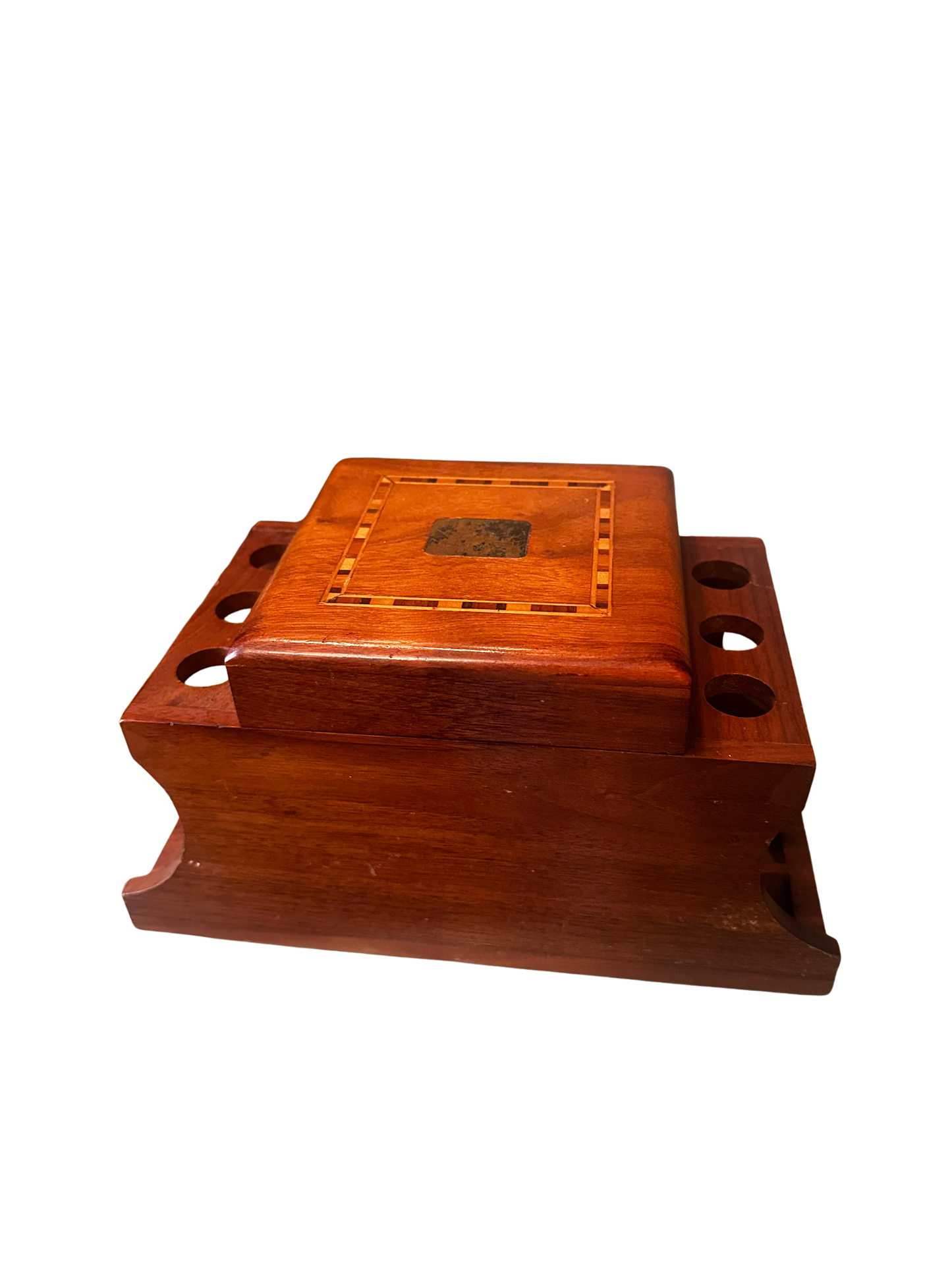 Vintage Humidor with Pipe Rack