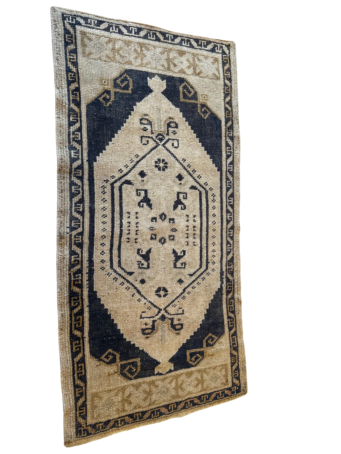Turkish Hand-Knotted Wool Pile Rug (1' 11" x 3' 8")