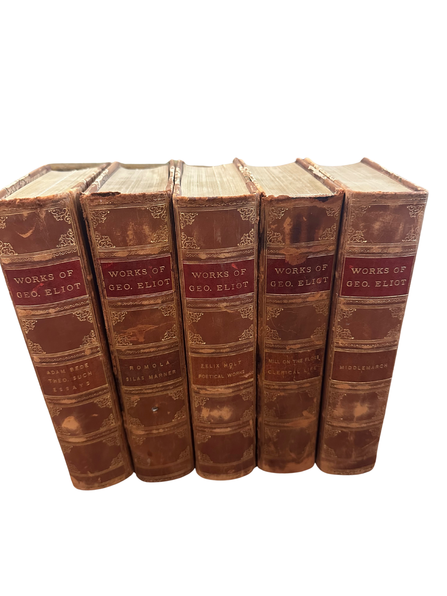5 Volumes George Eliot's Works