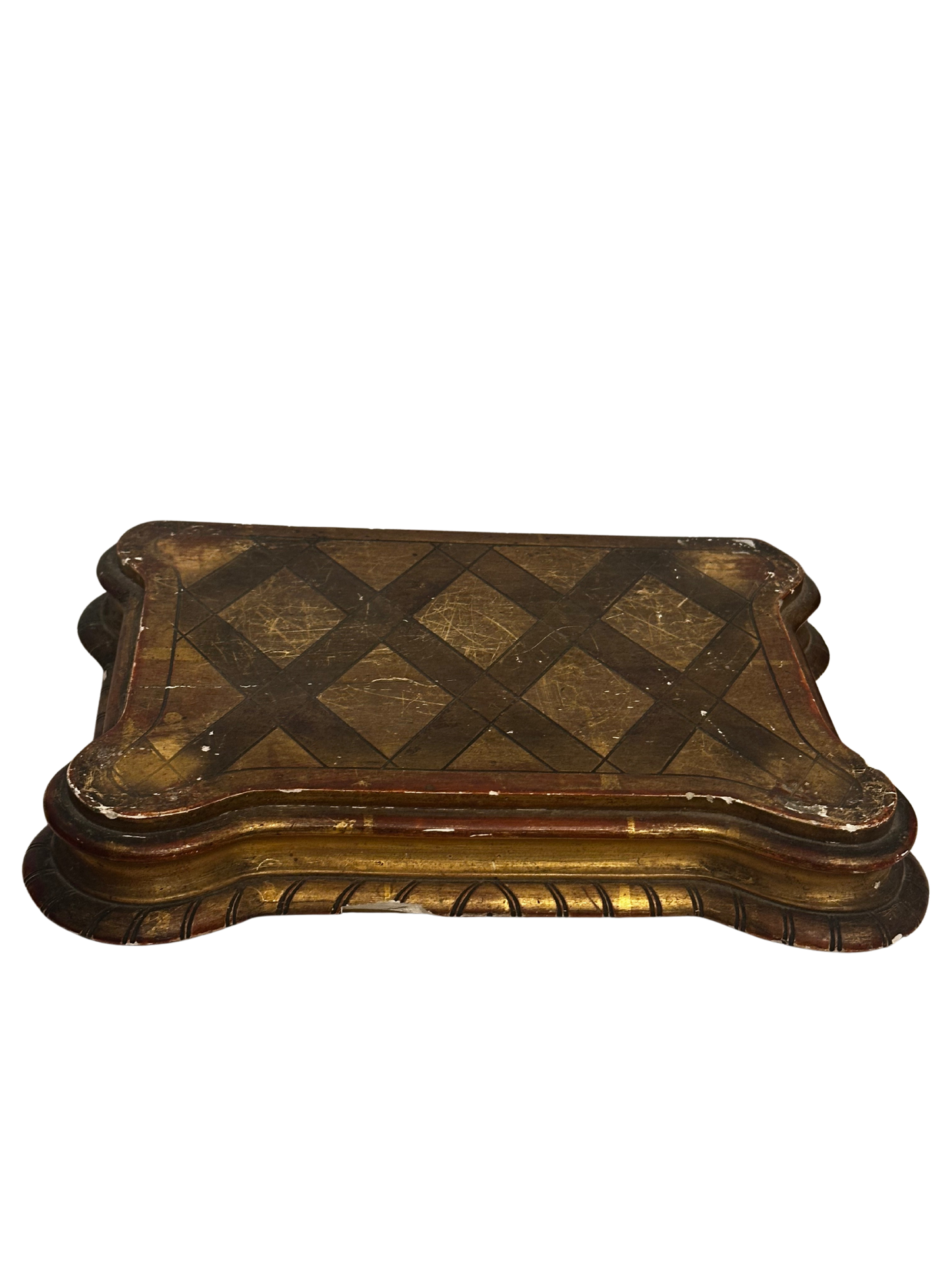 19th C Solid Wood Plateau