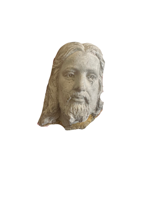 Architectural Salvage Stone Head of Jesus