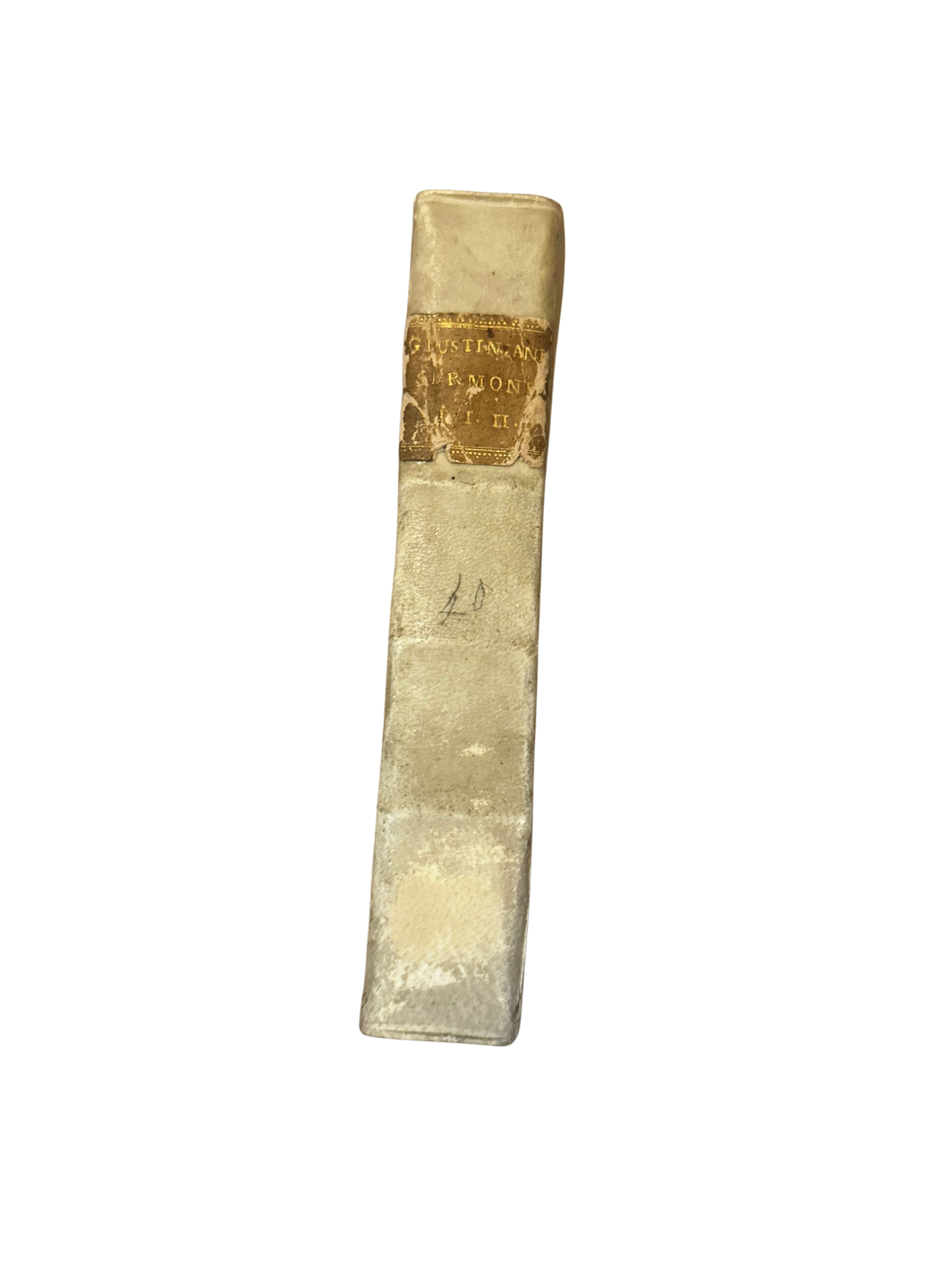 18th Century Italian Vellum-Bound Ecclesiastical Volume – Sermoni di S. Lorenzo Giustiniani (Padua, 1750)