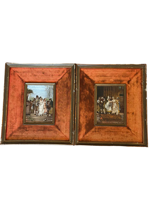 Antique Dutch Oil Paintings (2) After F. H. Kaemmerer - Marriage and Christening