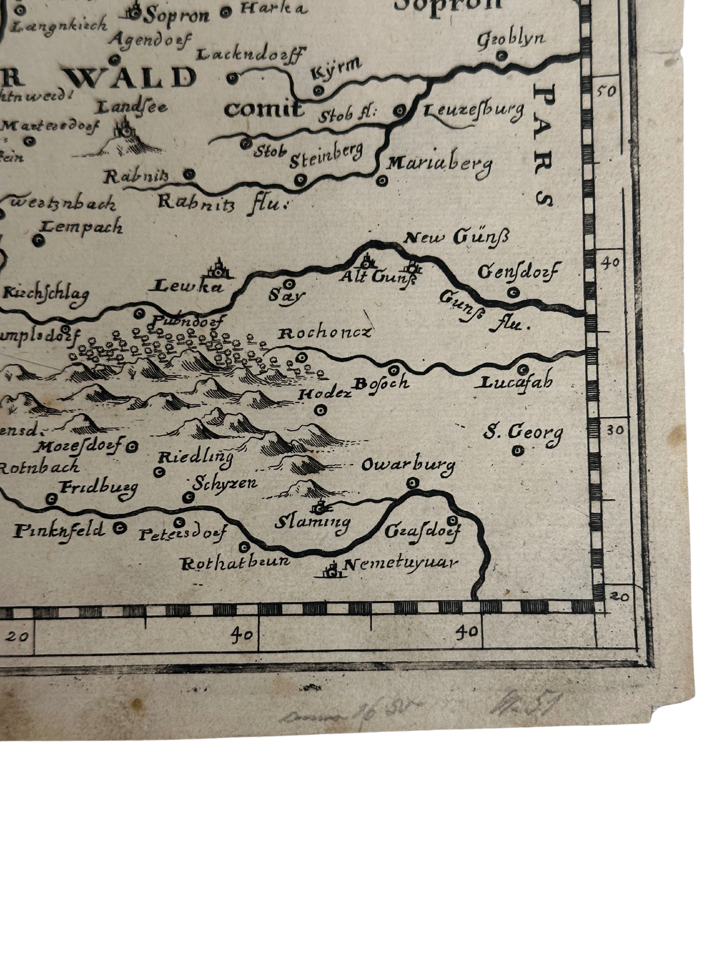 1679 Map of Lower Austria