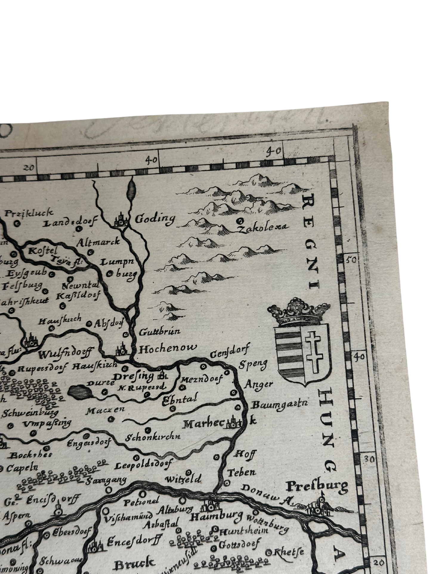 1679 Map of Lower Austria