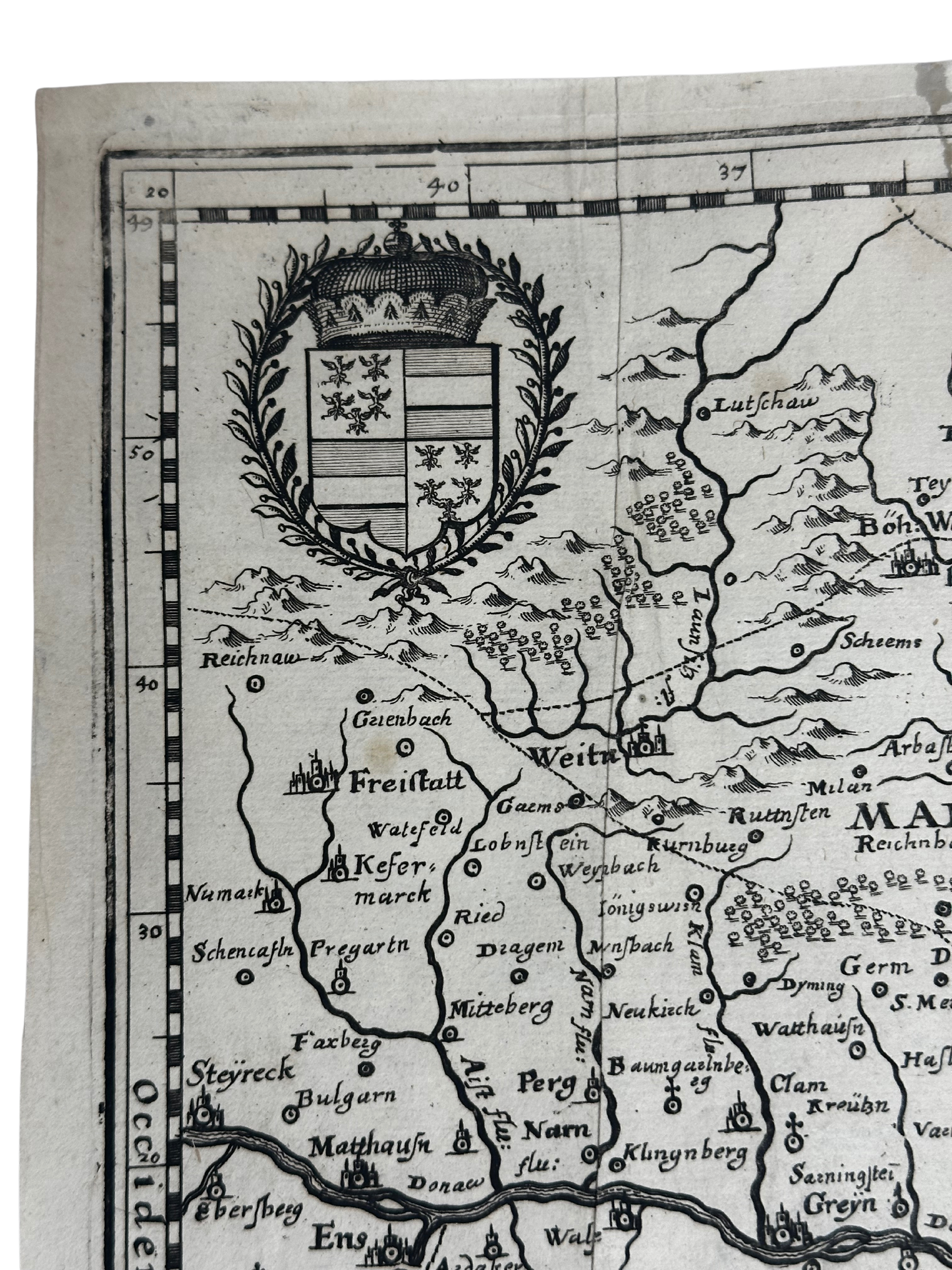 1679 Map of Lower Austria