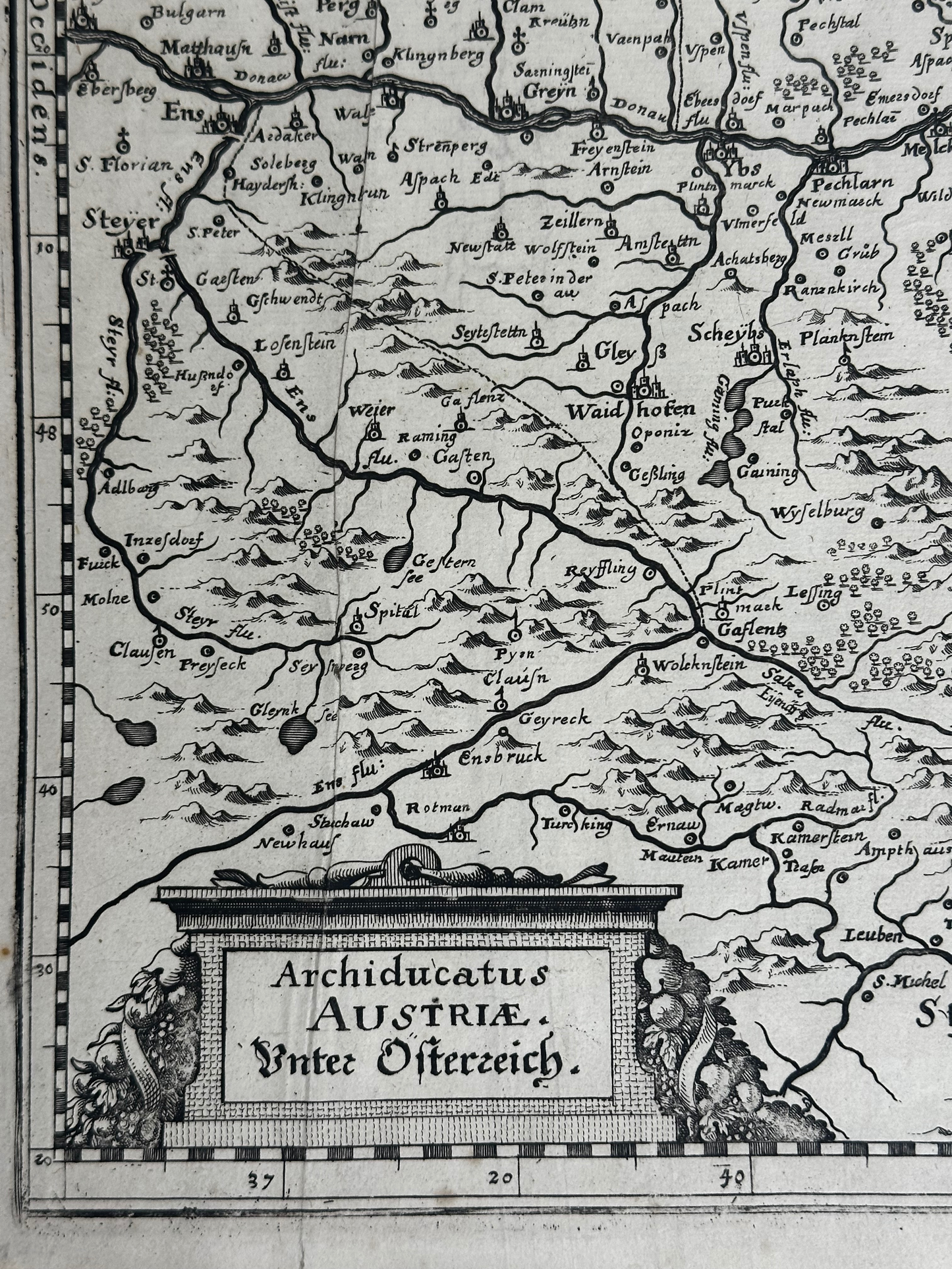 1679 Map of Lower Austria