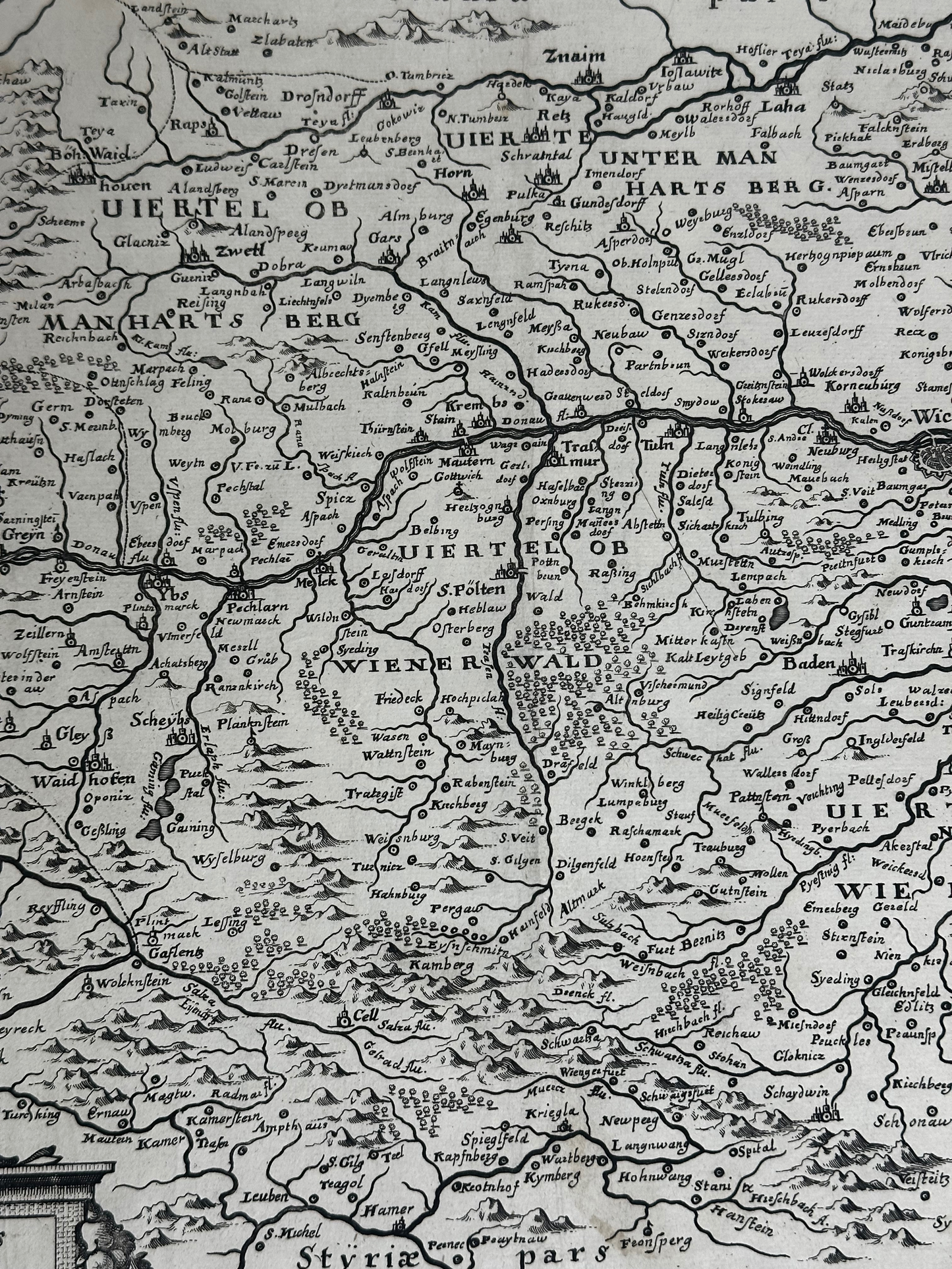 1679 Map of Lower Austria