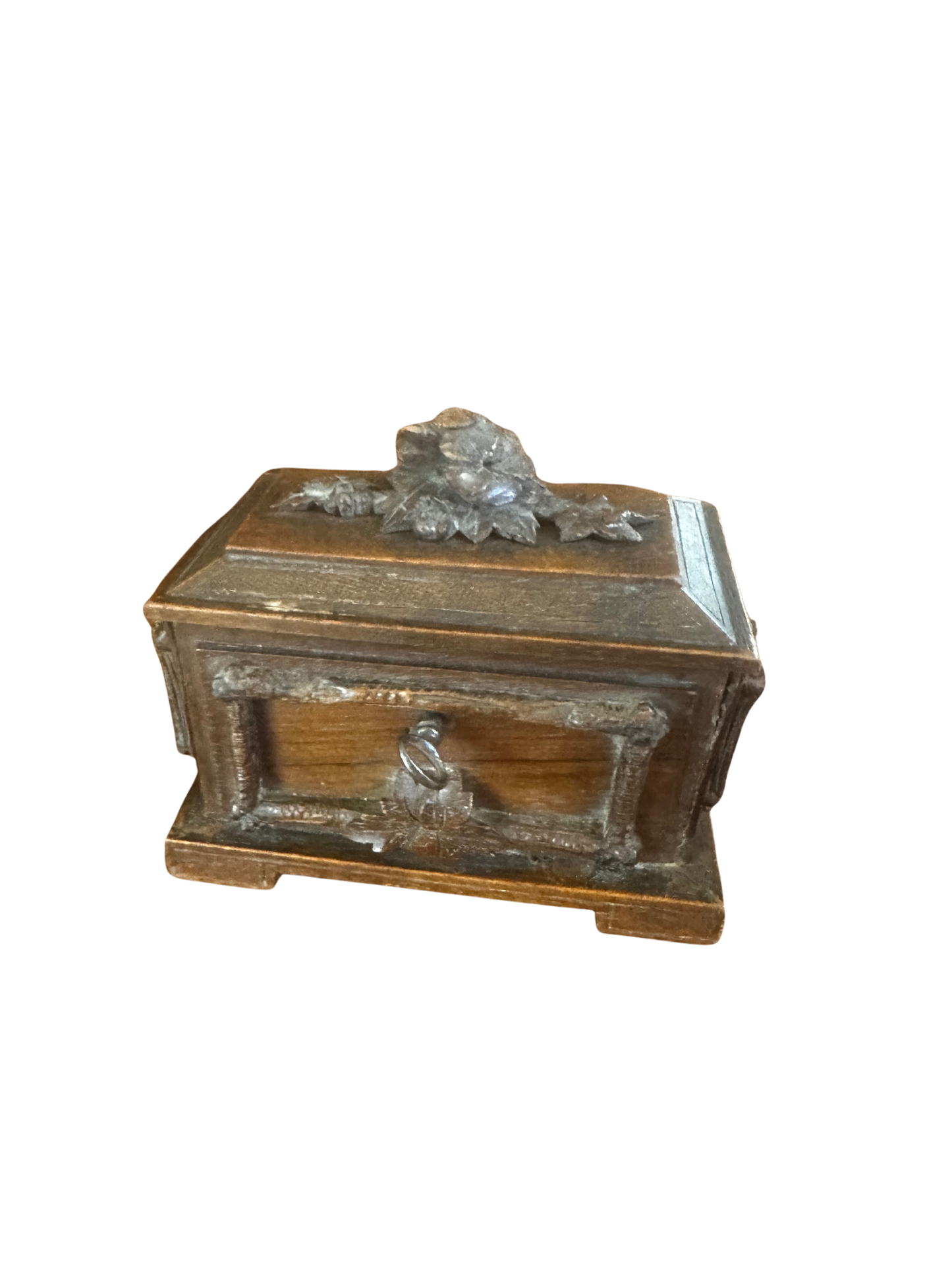 Mini Black Forest Jewelry Box with Key