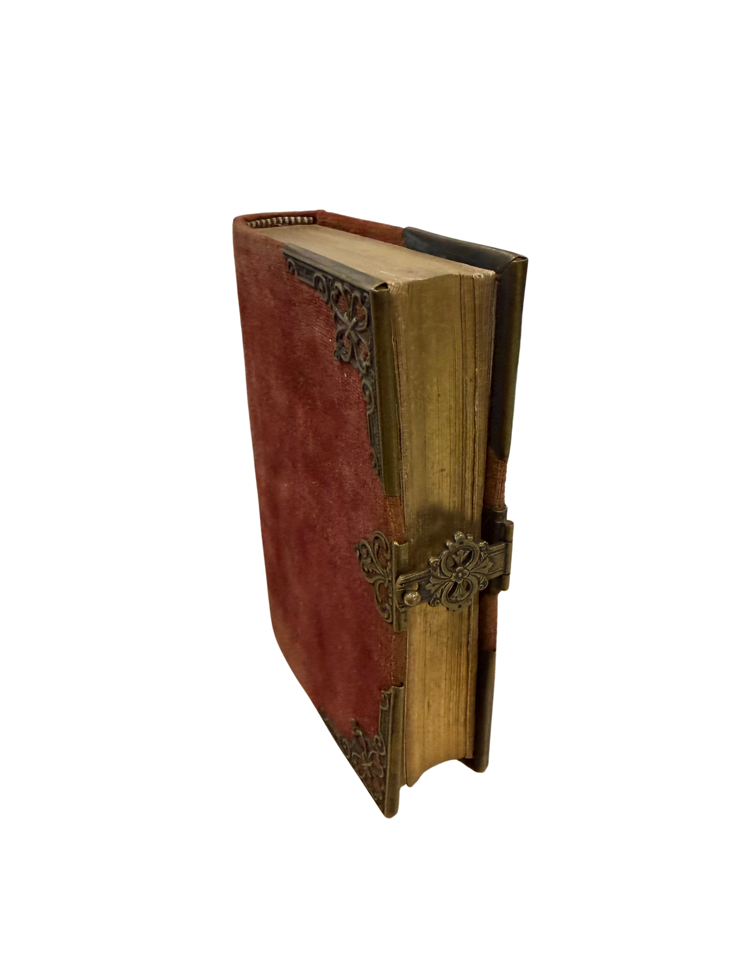 Velvet Religious Book (French) - Palmier Celeste with Clasp