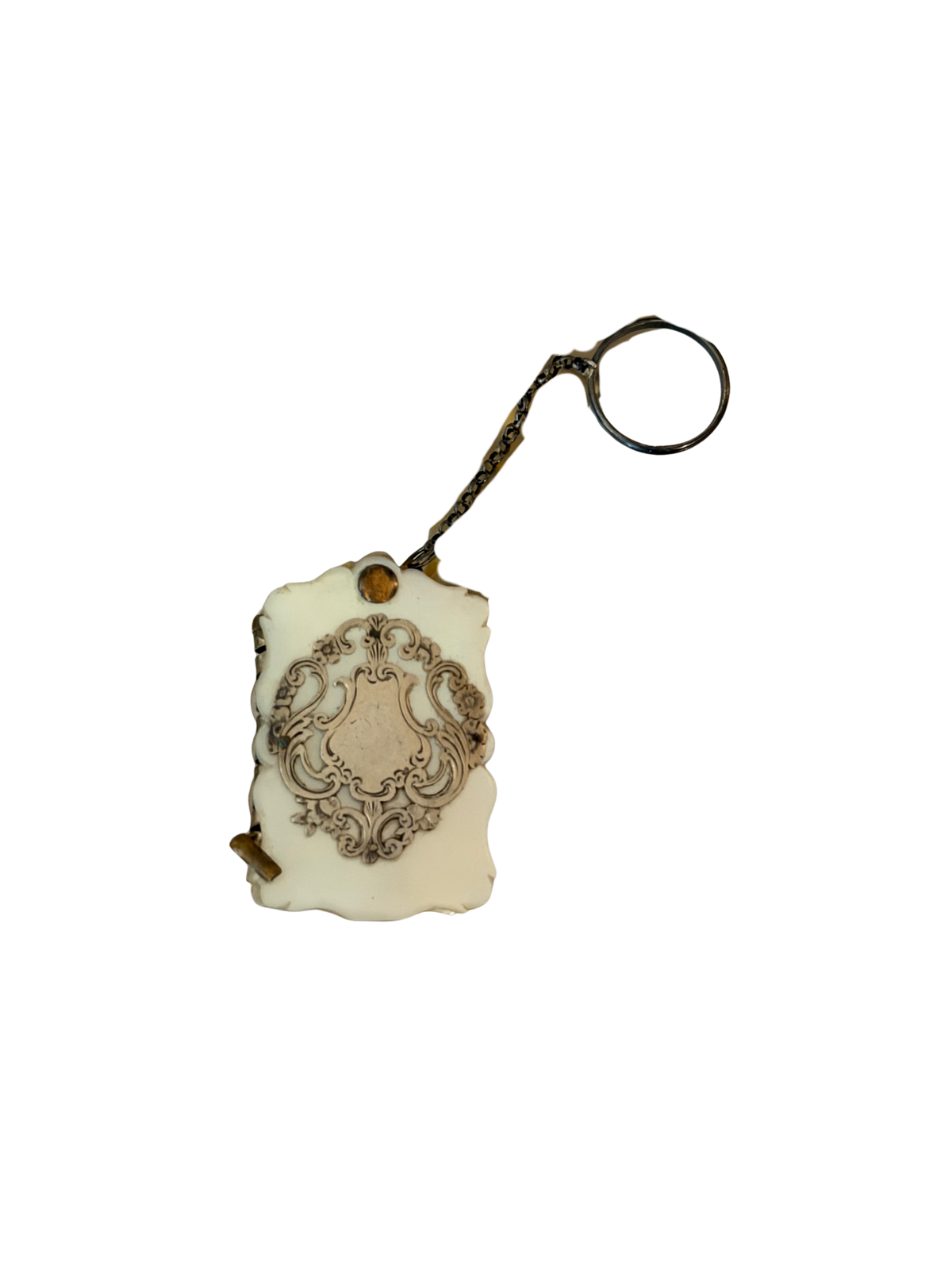 19th Century French Mother-of-Pearl Carnet de Bal / Dance Cards with Silver and Ivory
