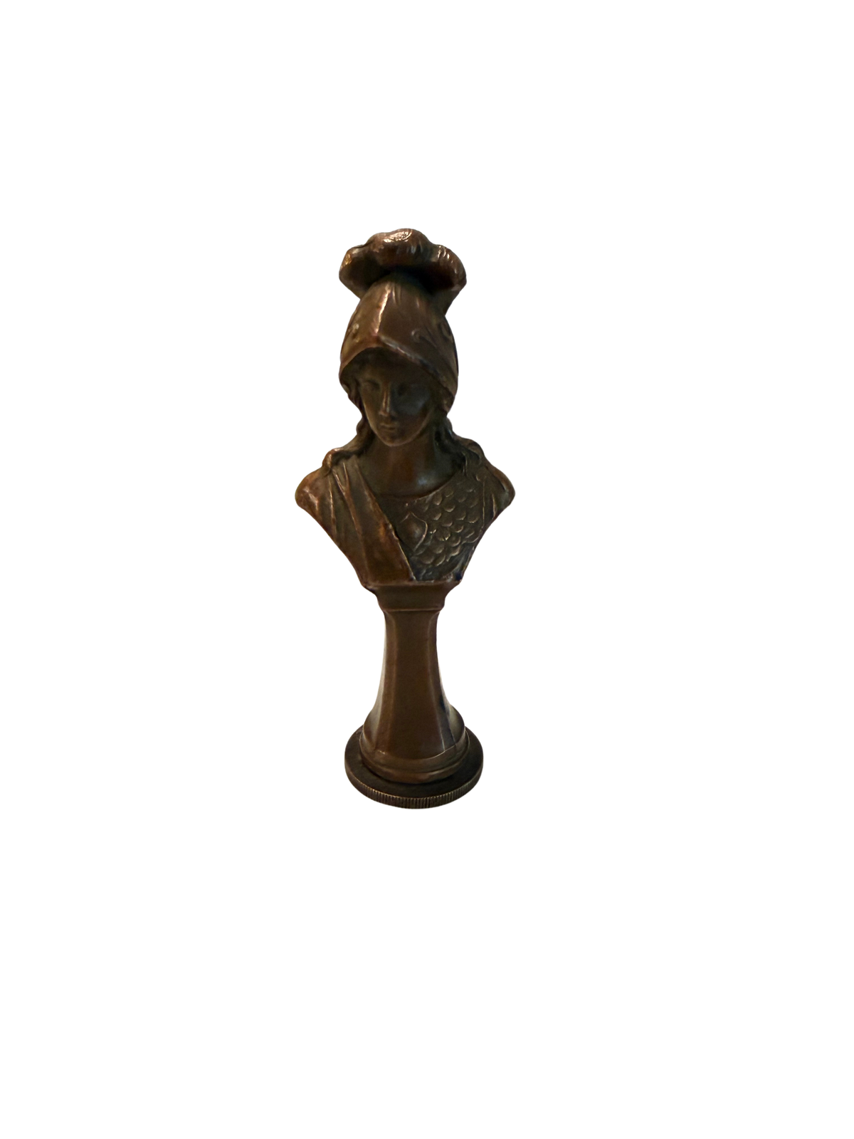19th Century Bronze Bust Wax Seal