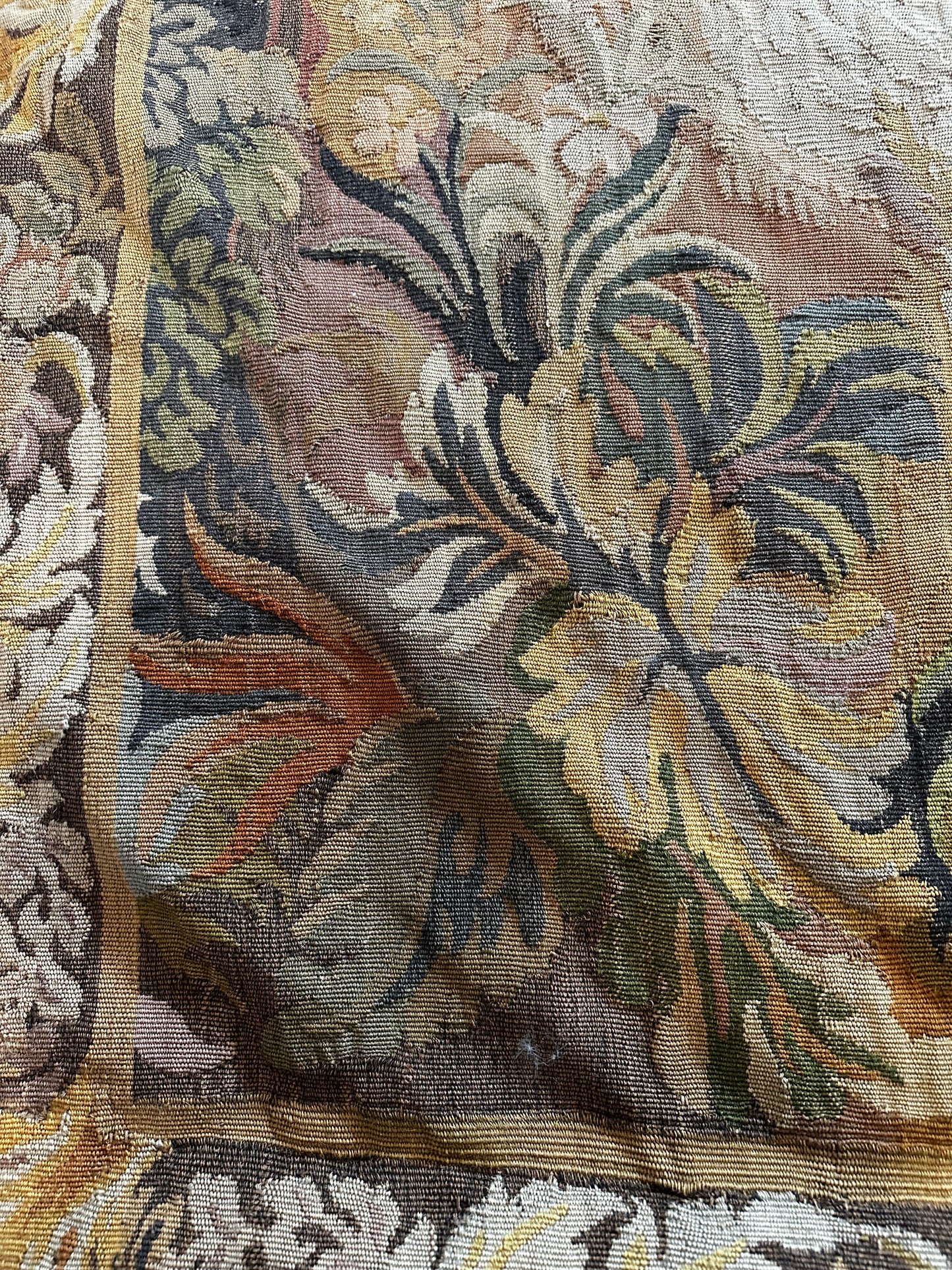 19th C French Aubusson Style Verdure Woven Tapestry (10' x 14')