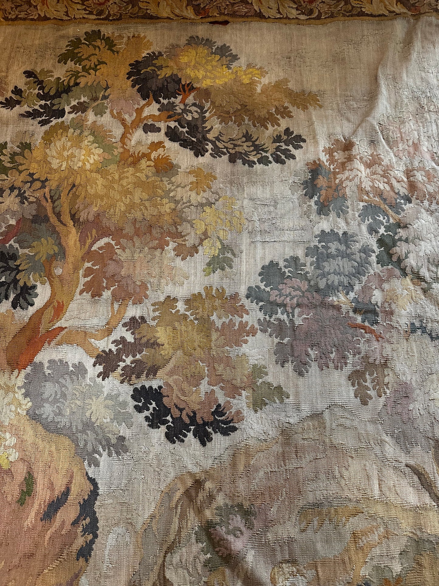19th C French Aubusson Style Verdure Woven Tapestry (10' x 14')