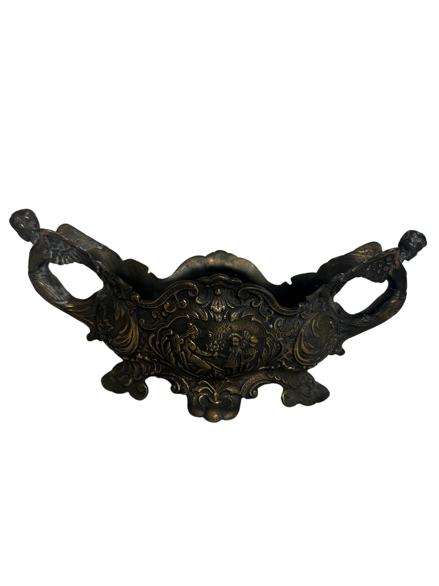 Early 20th Century Mixed Metal Figural Jardiniere