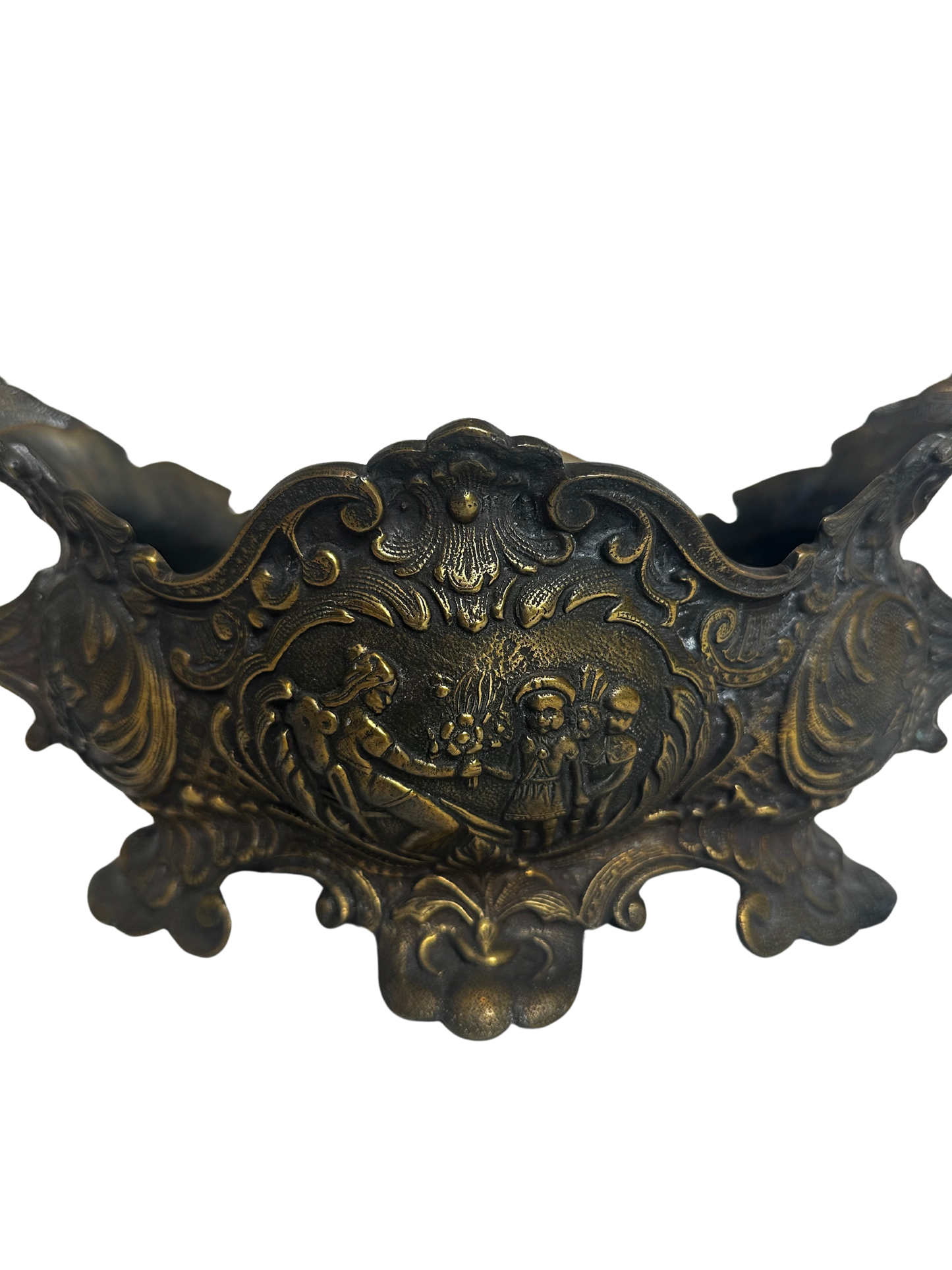 Early 20th Century Mixed Metal Figural Jardiniere