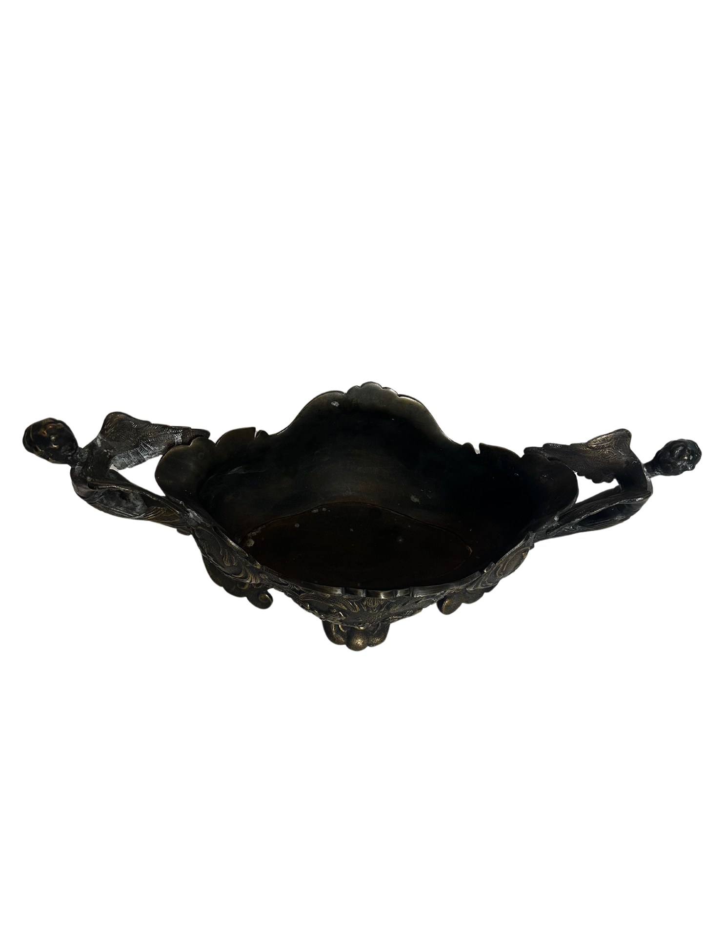 Early 20th Century Mixed Metal Figural Jardiniere