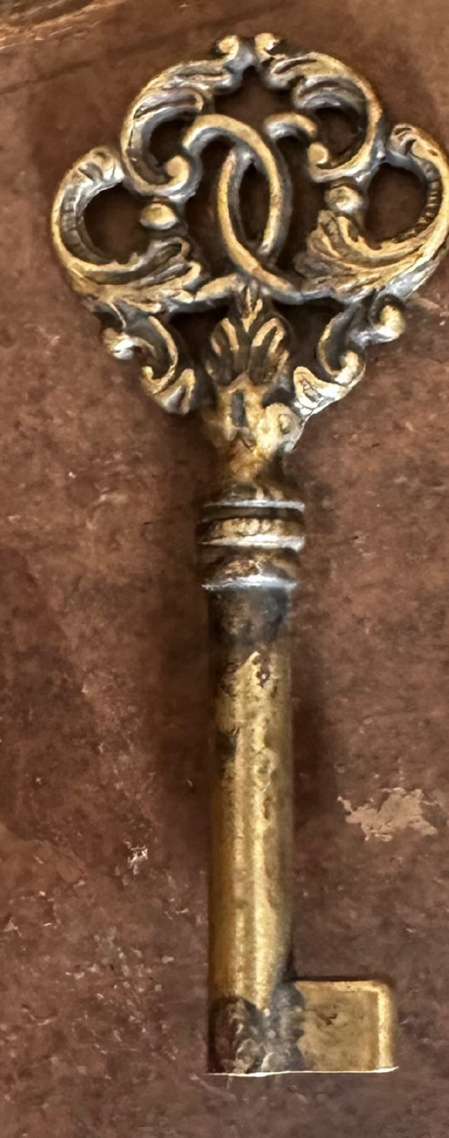 Antique French Key - Scroll Motif