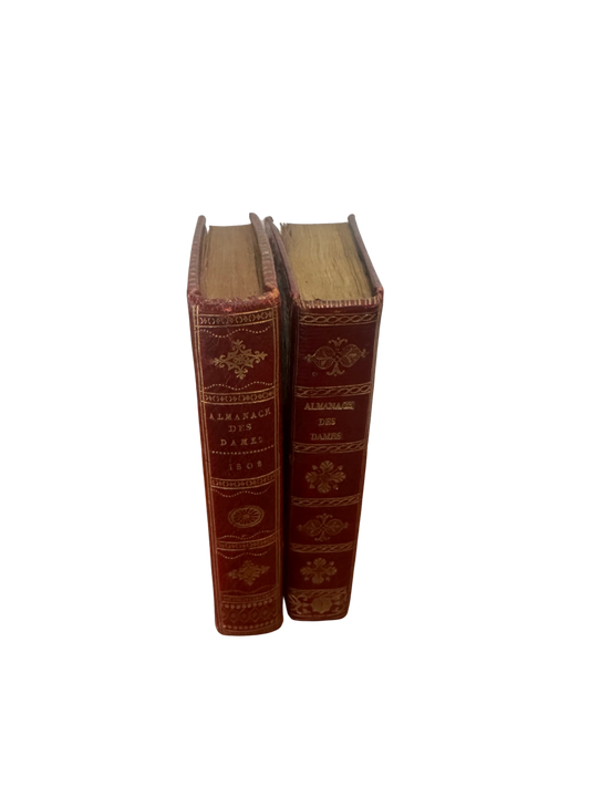 1808 & 1818 Red Moroccan Leather Almanach des Dames