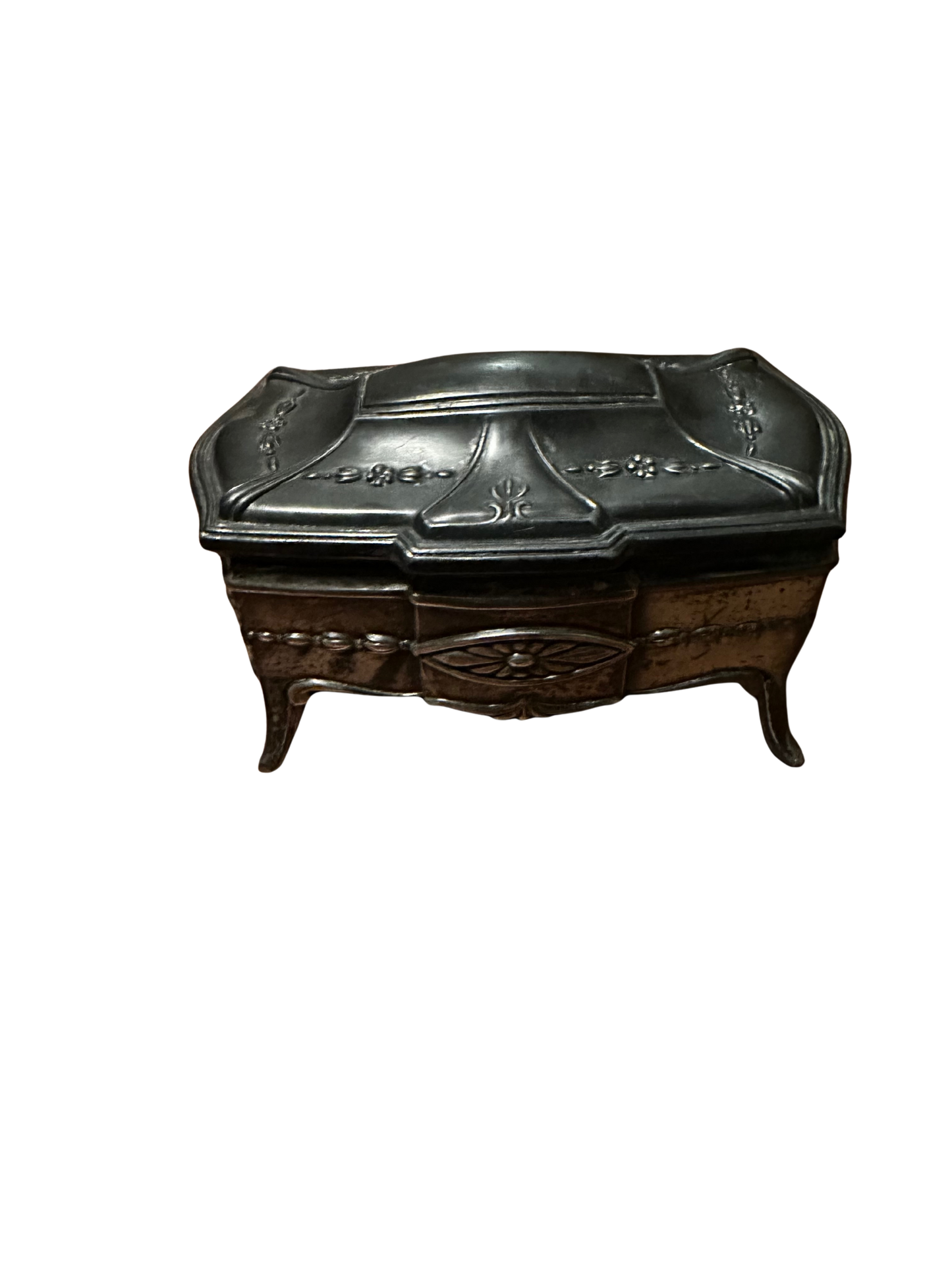 Jenning Brothers (JB) Two Toned Pewter Jewelry Box