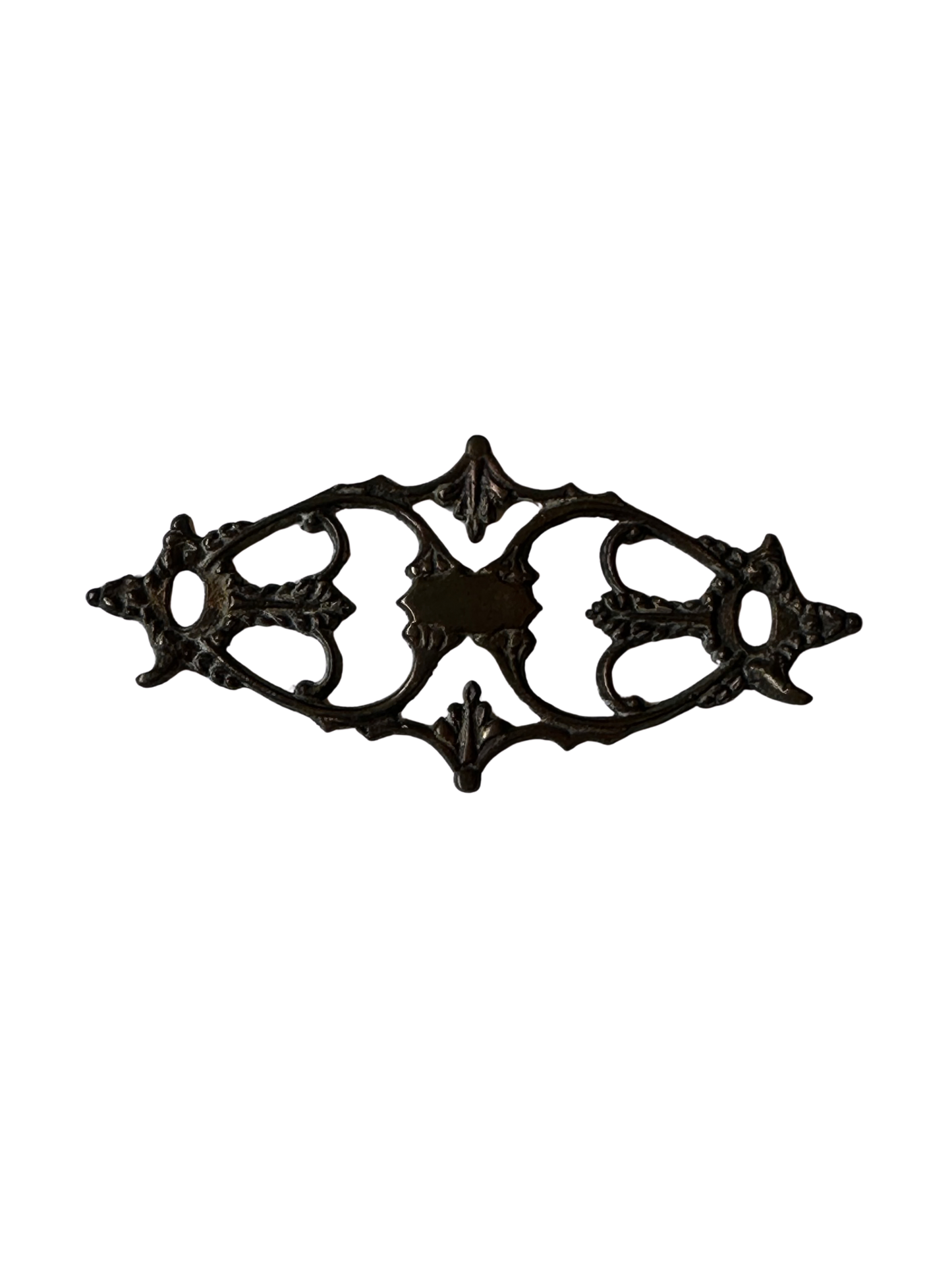 19th Century Rococo Revival Brass Furniture Escutcheon Plate