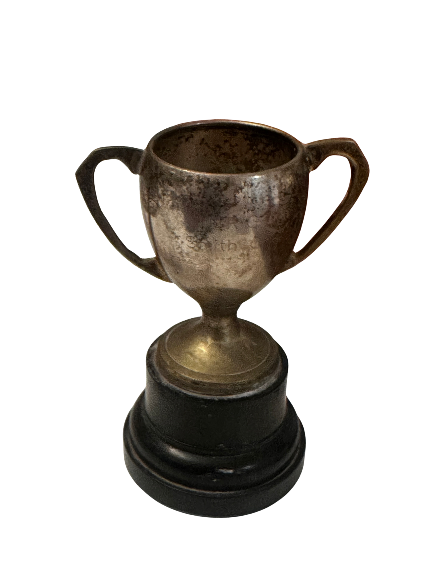 Vintage "LRC Smith Cup" Mini Trophy on Black Base (Engraved)