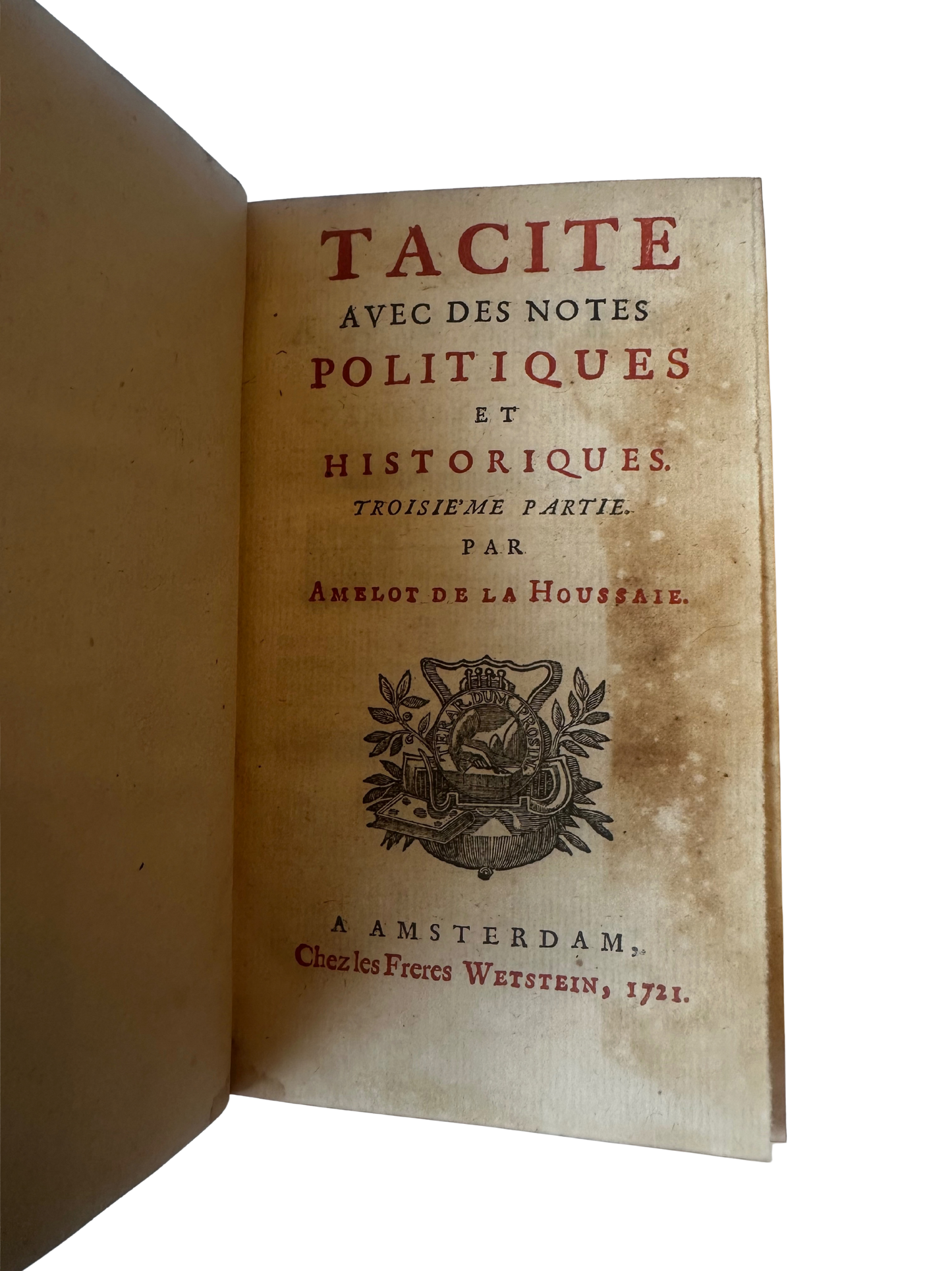 18th Century French Leather Bound Tacite - Annales (7 volumes; partial set)