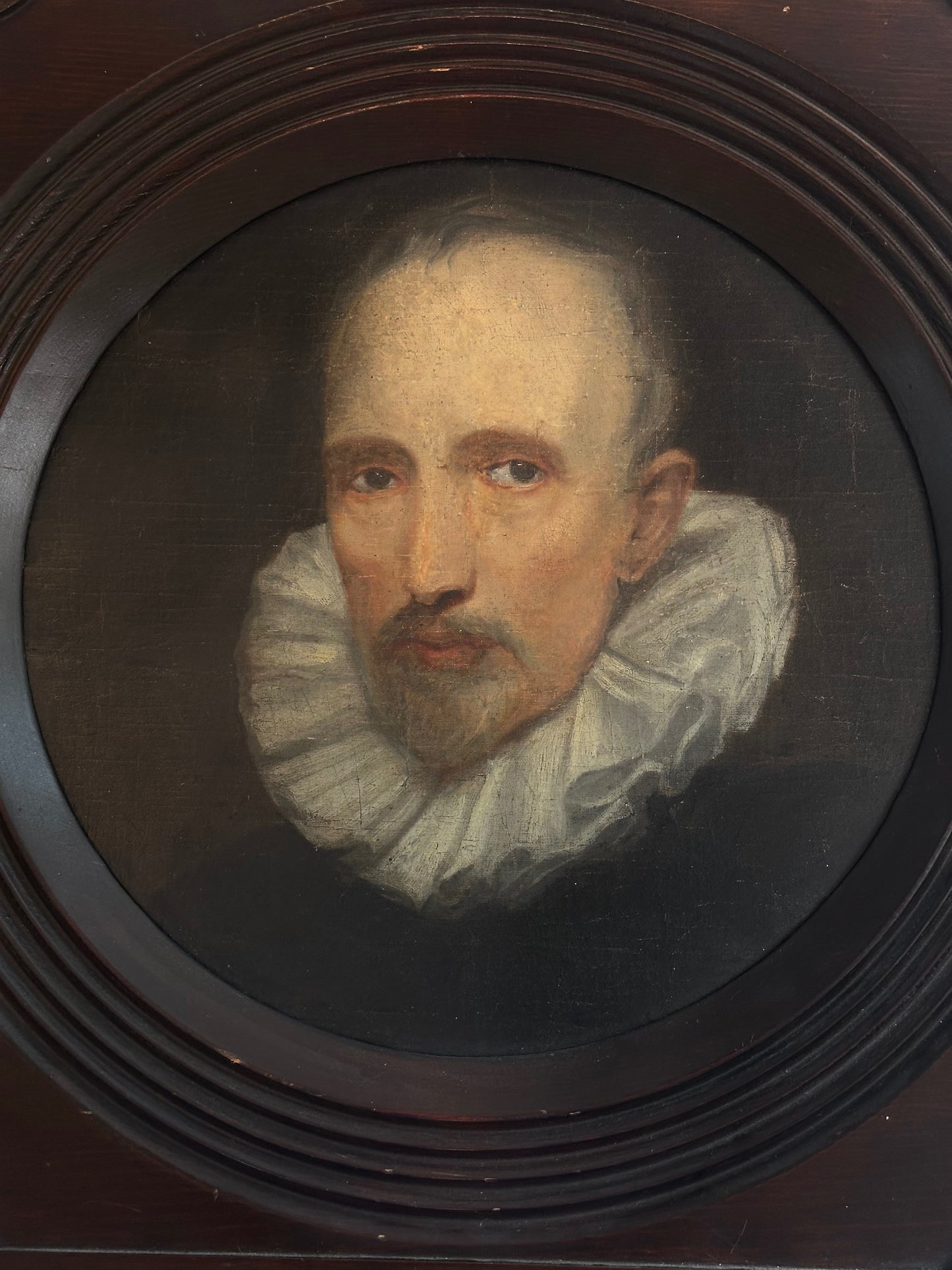 19th Century Oil on Canvas Portrait of Cornelius van der Geest (1577-1638)
