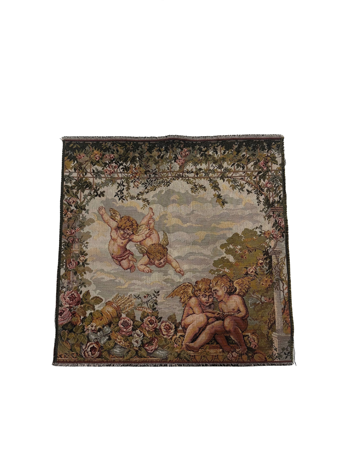 Cheurb/Putti Italian Square Vintage Tapestry