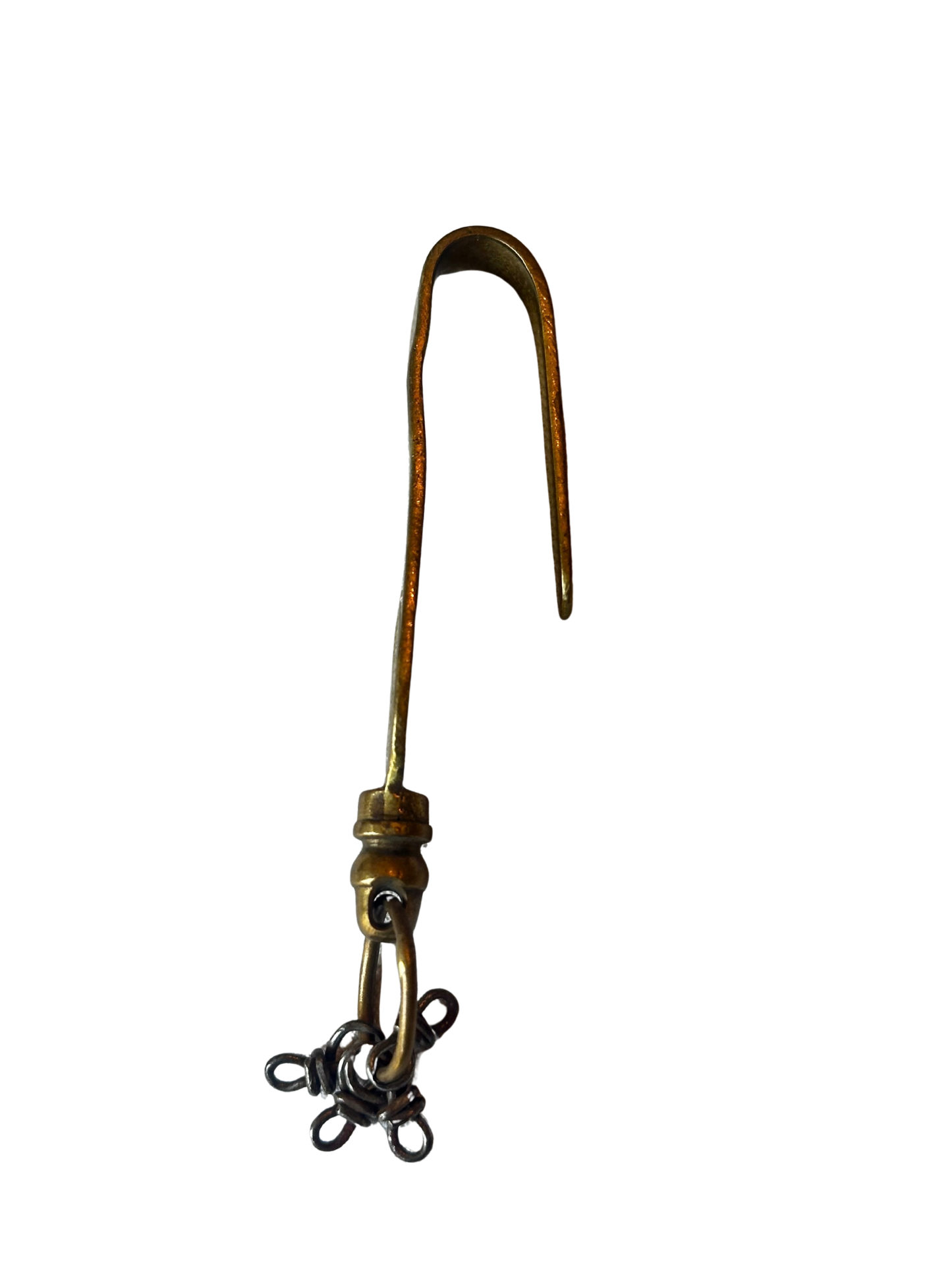 Antique Religious/Rosary Chatelaine Hook with Miraculous Medal Motif