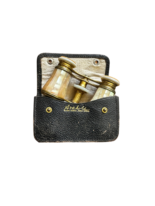 French Le Maire Opera Glasses in Original Case by Arnhold (Late 19th / Early 20th C)