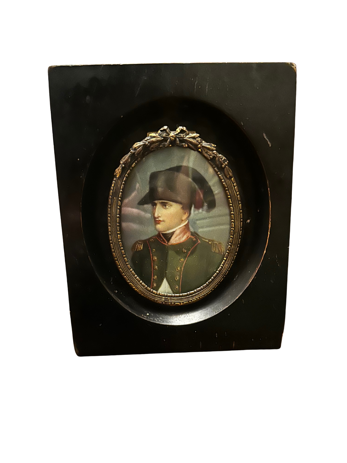 Continental School (19th C) Portrait of a Napoleon I in Bicorn Hat (Signed Dupre)
