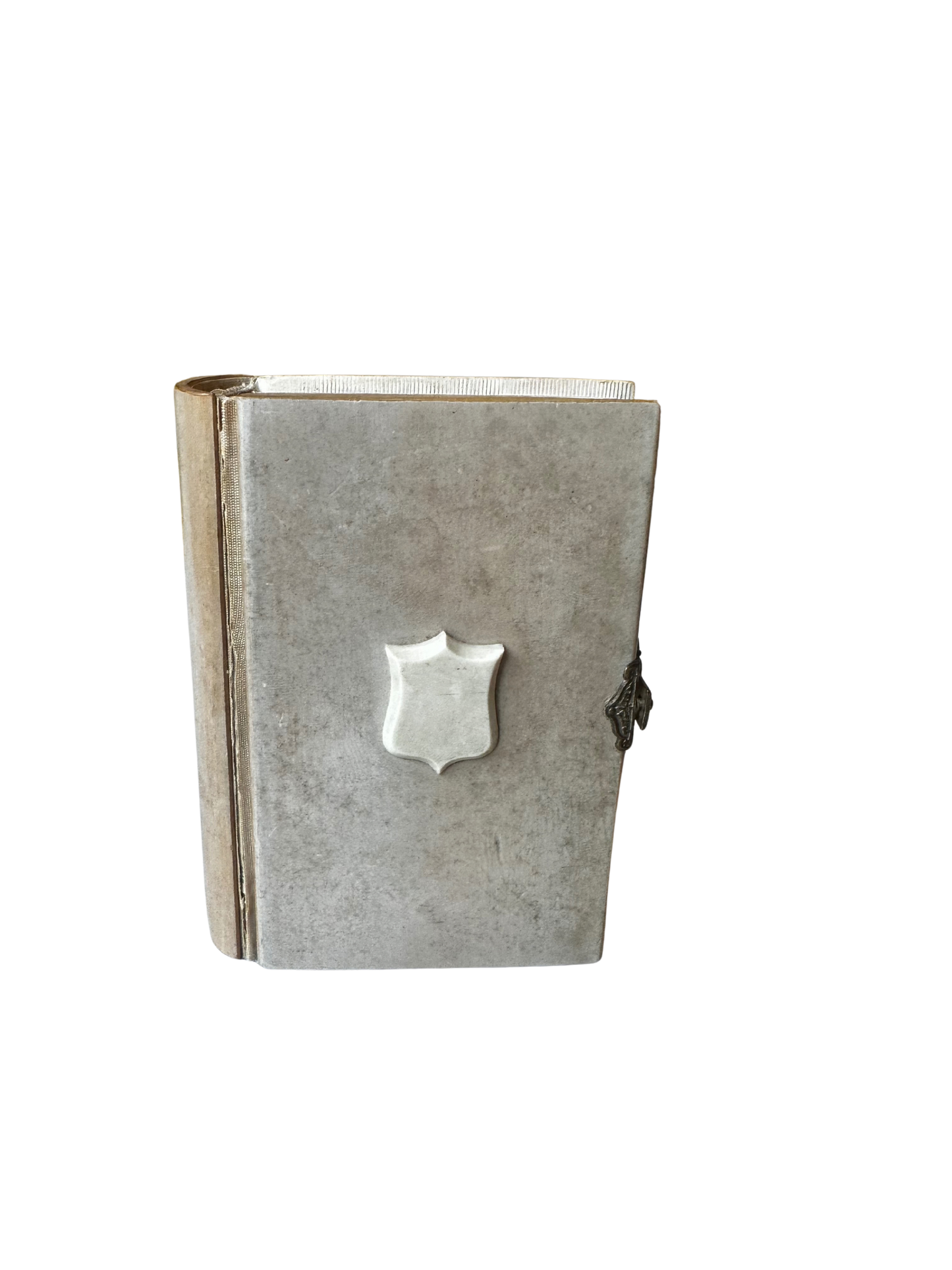 French Paroissien Romain “Édition Bijou” Prayer Book in Ivory-Toned Binding with Silver Clasp