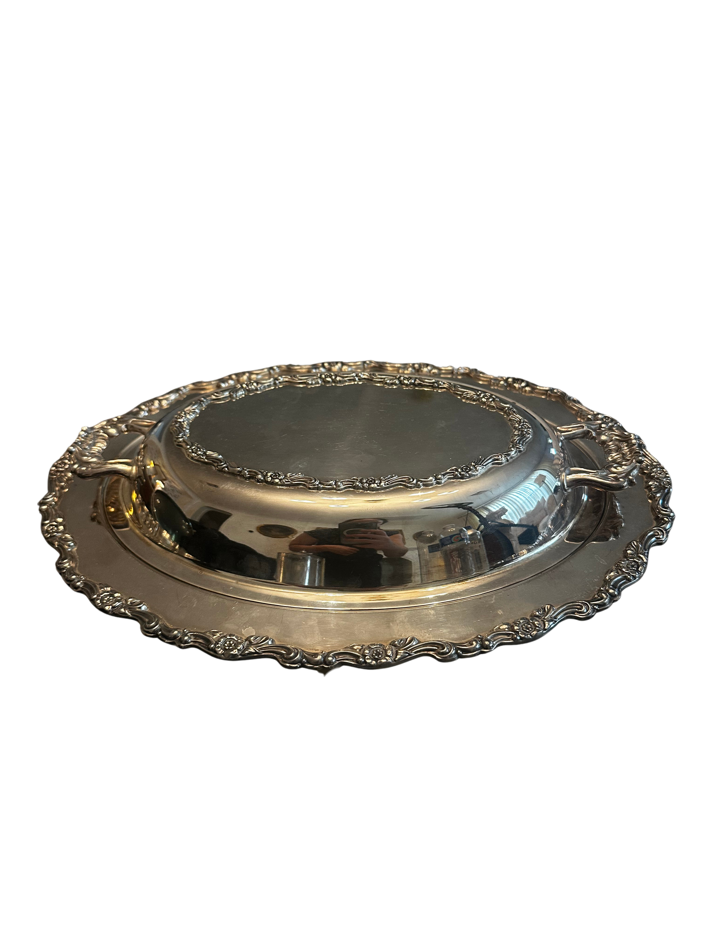 Wm. Rogers Silverplate Covered Vegetable Serving Dish