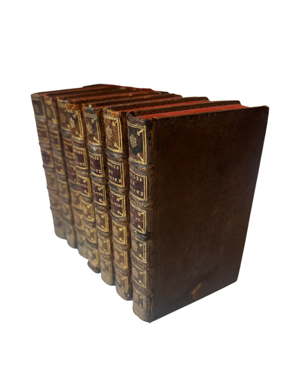 18th Century French Leather Bound Tacite - Annales (7 volumes; partial set)
