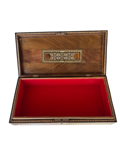 Fine Syrian or Moorish (Damascus) Micro-Mosaic Inlaid Jewelry or Document Box