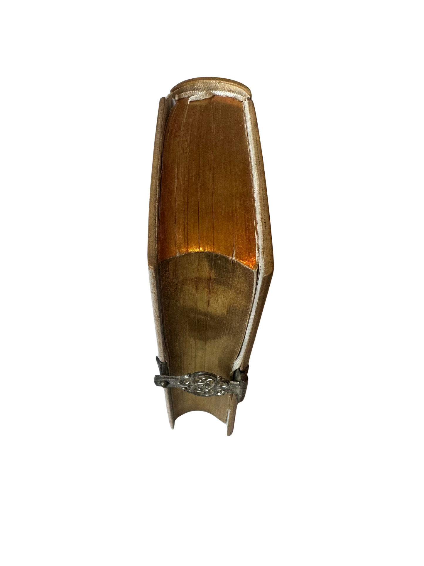 French Paroissien Romain “Édition Bijou” Prayer Book in Ivory-Toned Binding with Silver Clasp