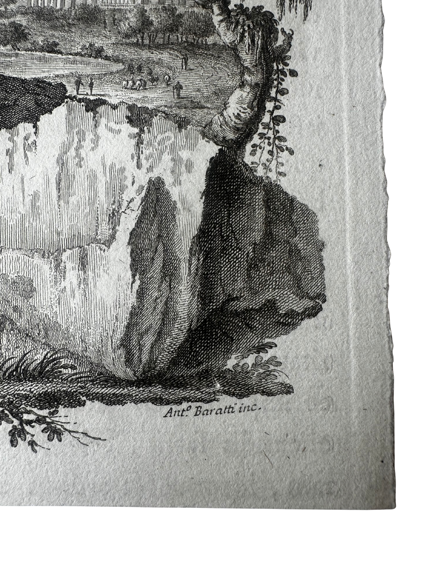 18th-Century Paestum Archaeological Engraving — Plate XLII